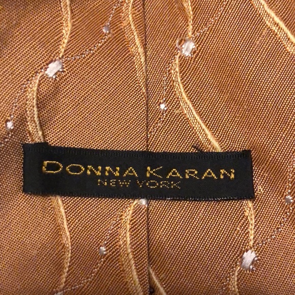 Donna Karan silk blend hand made designer tie business formal date meeting - Picture 4 of 11